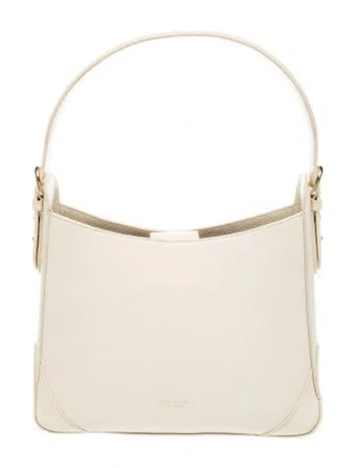 Pre-owned Aspinal Of London Leather Hobo In Neutral
