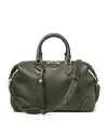 Aspinal Of London Mens Green Hudson Leather Bowling Bag In Green