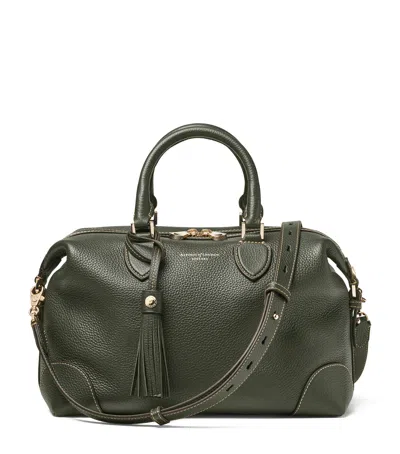 ASPINAL OF LONDON LEATHER HUDSON BOWLING BAG