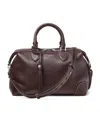 Aspinal Of London Mens Wine Hudson Leather Bowling Bag In Multi