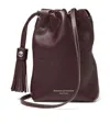 Aspinal Of London Womens Wine Hudson Leather Cross-body Bag In Multi