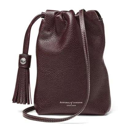 ASPINAL OF LONDON LEATHER HUDSON CROSS-BODY BAG