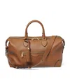 Aspinal Of London Leather Hudson Flight Bag In Brown