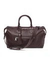 Aspinal Of London Leather Hudson Flight Bag In Burgundy