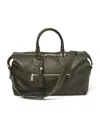 Aspinal Of London Leather Hudson Flight Bag In Green