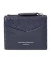 Aspinal Of London Leather Hudson Pocket Wallet In Navy