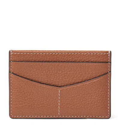 Aspinal Of London Leather Hudson Slim Card Holder In Brown