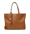 Aspinal Of London Womens Tan Hudson Oversized Leather Tote Bag In Brown