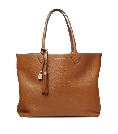 Aspinal Of London Womens Tan Hudson Oversized Leather Tote Bag