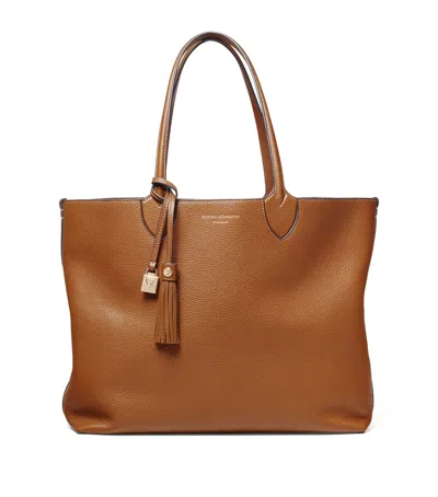 Aspinal Of London Womens Tan Hudson Oversized Leather Tote Bag