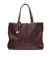 Aspinal Of London Womens Wine Hudson Oversized Leather Tote Bag In Multi