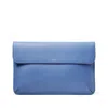 Aspinal Of London Leather Laptop Case In Blue
