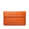Aspinal Of London Leather Laptop Case In Orange