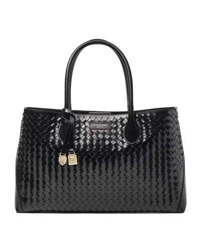 Aspinal Of London Leather London Tote Bag In Black