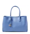 Aspinal Of London Leather London Tote Bag In Capri Blue