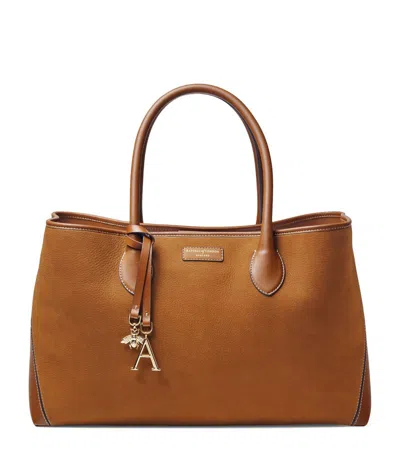 Aspinal Of London Leather London Tote Bag In Brown