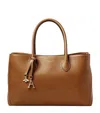 Aspinal Of London London Leather Tote Bag In Brown