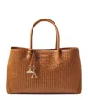 Aspinal Of London London Leather Tote Bag In Brown