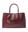 Aspinal Of London Leather London Tote Bag In Burgundy