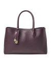 Aspinal Of London Leather London Tote Bag In Purple