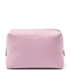 Aspinal Of London Womens Lilac London Grained Leather Toiletry Bag In Purple