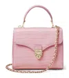 Aspinal Of London Leather Mayfair Midi Bag In Lilac