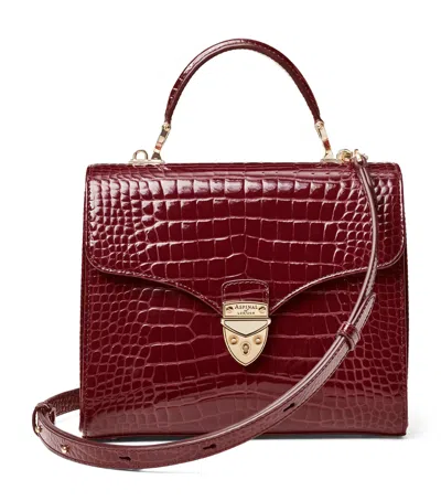 ASPINAL OF LONDON LEATHER MAYFAIR TOP-HANDLE BAG
