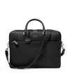 Aspinal Of London Leather Mount Street Travel Bag In Black