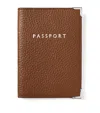 Aspinal Of London Leather Passport Cover In Brown