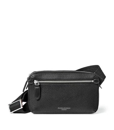 ASPINAL OF LONDON LEATHER REPORTER COMPACT BELT BAG