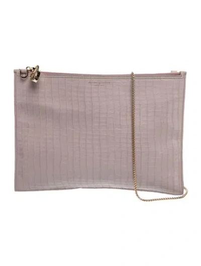 Pre-owned Aspinal Of London Leather Shoulder Bag In Pink