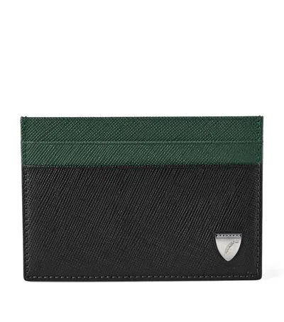 Aspinal Of London Leather Slim Card Holder In Black