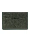 Aspinal Of London Leather Slim Card Holder In Green