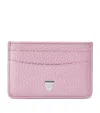 Aspinal Of London Womens Lilac Slim Leather Card Holder In Purple