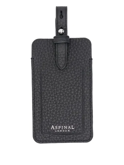 Aspinal Of London Leather Tag In Black