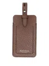 Aspinal Of London Leather Tag In Brown