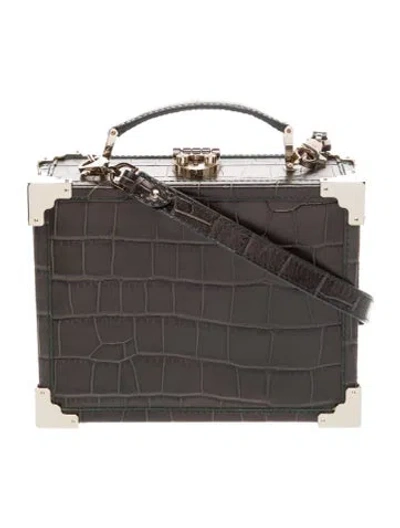 Pre-owned Aspinal Of London Leather Top Handle Bag In Green