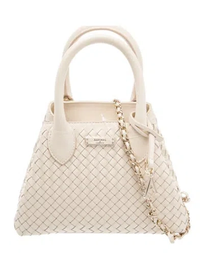 Pre-owned Aspinal Of London Leather Top Handle Bag In Neutrals