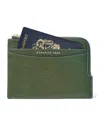Aspinal Of London Leather Travel Wallet In Green