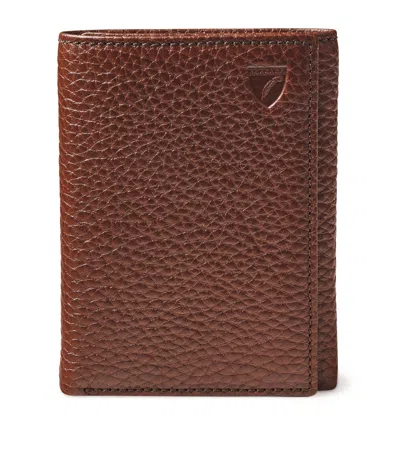 Aspinal Of London Leather Trifold Wallet In Brown