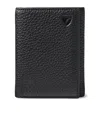 Aspinal Of London Trifold Leather Wallet Pouch In Black