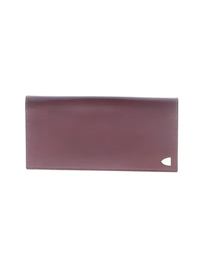 Pre-owned Aspinal Of London Leather Wallet In Burgundy