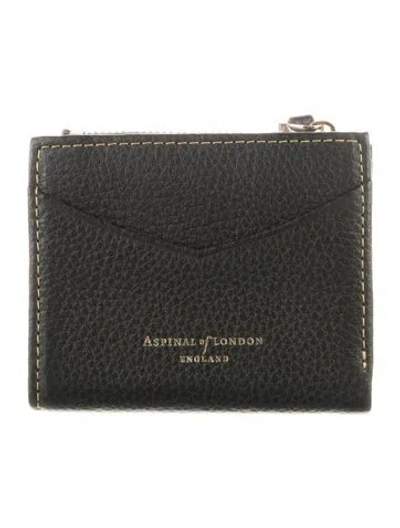 Pre-owned Aspinal Of London Leather Wallet In Gray