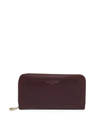 Pre-owned Aspinal Of London Leather Wallet In Red