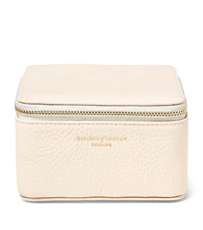 Aspinal Of London Leather Watch And Ring Box In Neutral