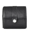 Aspinal Of London Womens Black Travel Leather Watch Roll In Black