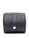 Aspinal Of London Leather Watch Roll In Blue