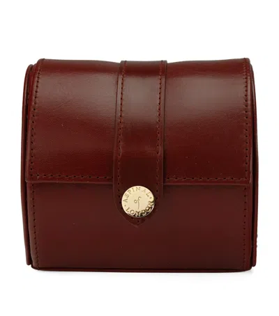 ASPINAL OF LONDON LEATHER WATCH ROLL
