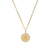 Aspinal Of London Leo Zodiac Pendant Necklace In Gold