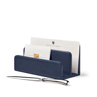 Aspinal Of London Letter Rack In Blue